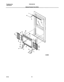 WINDOW MOUNTING PARTS Diagram and Parts List for FAS154K1A3  Frigidaire Air Conditioner