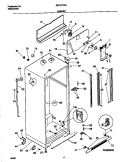 CABINET Diagram and Parts List for GRT21PRHW0  Gibson Refrigerator