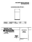 COVER Diagram and Parts List for MRT18BSCW3  Frigidaire Refrigerator