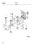BURNER Diagram and Parts List for GLGC30S8CQA  Frigidaire Cooktop