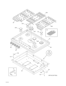 Part Location Diagram of 5304498810 Frigidaire GASKET