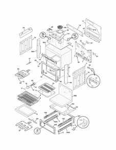 Body Diagram and Parts List for 79046781906  Kenmore Range
