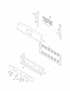 Part Location Diagram of 807181604 Frigidaire CONTROL PANEL
