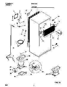 System Diagram and Parts List for GRT21LRGD2  Gibson Refrigerator