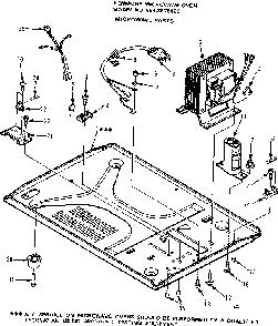 Microwave Parts Diagram and Parts List for 5648878420  Kenmore Microwave