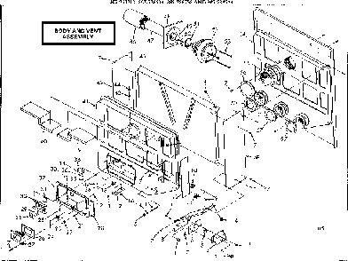 Body and vent asm Diagram and Parts List for 867736713  Frigidaire Furnace
