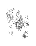BODY, SIDE PANELS Diagram and Parts List for KF320JDW0  Frigidaire Range