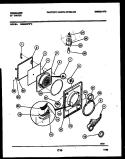 DOOR PARTS Diagram and Parts List for DG8800PW2  Frigidaire Dryer