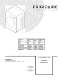 COVER Diagram and Parts List for CASE7073LA0  Frigidaire Dryer