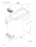 CABINET Diagram and Parts List for KFC09M3LW0  Kelvinator Freezer