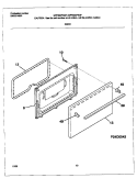 DOOR Diagram and Parts List for MPF300PBWF  Frigidaire Cooktop