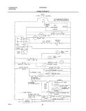 WIRING SCHEMATIC Diagram and Parts List for GLRSF266JW2  Frigidaire Refrigerator
