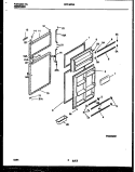 DOOR PARTS Diagram and Parts List for FRT18PRAW0  Frigidaire Refrigerator