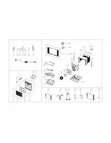 Recommended Spare Parts Diagram and Parts List for 25376110413  Kenmore Air Conditioner