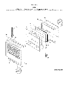 Door Diagram and Parts List for 79093013315  Kenmore Range