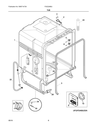 Part Location Diagram of 5304517603 Frigidaire INSULATION