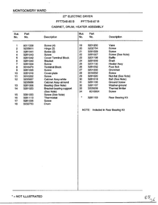 Cabinet, Drum, Heater Assembly Page 2 Diagram and Parts List for 7348B  Frigidaire Dryer