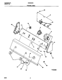 CONTROL PANEL Diagram and Parts List for GWX233RBS0  Gibson Washer