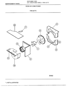 Room Air Conditioner Page 5 Diagram and Parts List for 5277C  Frigidaire Air Conditioner
