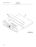 CONTROL PANEL Diagram and Parts List for EW30MC65JS2  Electrolux Microwave Oven Combo