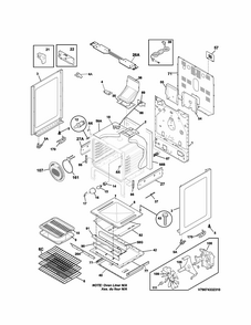 Body Diagram and Parts List for 79074343311  Kenmore Range