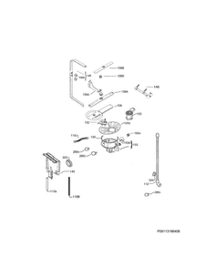 Wash System Diagram and Parts List for FPID2497RF5A  Frigidaire Dishwasher