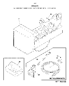 Ice maker Diagram and Parts List for 25370505617  Kenmore Refrigerator