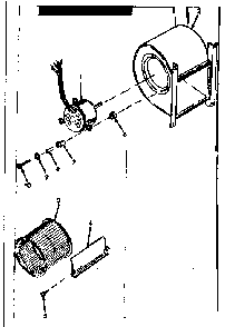 H-q blower assy Diagram and Parts List for 86776571  Frigidaire Furnace