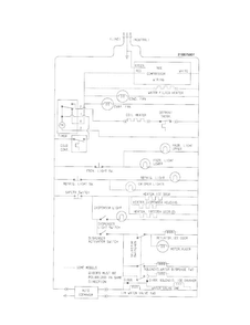 Wiring Schematic Diagram and Parts List for FRS26ZRGD7  Frigidaire Refrigerator