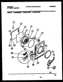 DOOR PARTS Diagram and Parts List for MDE436RBW0  Tappan Dryer