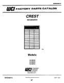 COVER Diagram and Parts List for 14-050A1  Frigidaire Dehumidifier