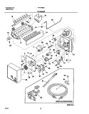 ICE MAKER Diagram and Parts List for FRT185BSB0  Frigidaire Refrigerator