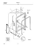 TUB Diagram and Parts List for FDB657RJC1  Frigidaire Dishwasher