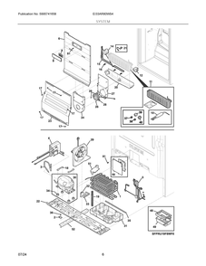 System Diagram and Parts List for EI33AR80WS4  Frigidaire Refrigerator