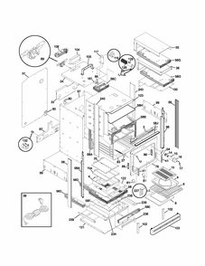 Body Diagram and Parts List for 79030474400  Kenmore Wall Oven