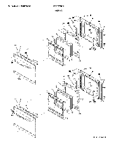 Door Diagram and Parts List for FGET2766UDC  Frigidaire Wall Oven