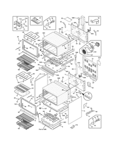 Body Diagram and Parts List for CGEF306TMFC  Frigidaire Range