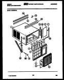 CABINET PARTS Diagram and Parts List for AG28E5RVA  Gibson Air Conditioner