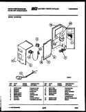 ELECTRICAL PARTS Diagram and Parts List for AS182P2K1  Frigidaire Air Conditioner