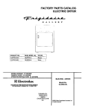 COVER Diagram and Parts List for GLER331AQ1  Frigidaire Dryer
