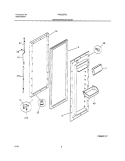REFRIGERATOR DOOR Diagram and Parts List for FRS26ZRGDC  Frigidaire Refrigerator