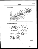 ICE MAKER AND INSTALLATION PARTS Diagram and Parts List for FPES19TIPW0  Frigidaire Refrigerator