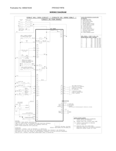 Wiring Diagram Diagram and Parts List for FPEW3077RFB  Frigidaire Wall Oven