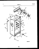 CABINET PARTS Diagram and Parts List for FP18TLL6  Frigidaire Refrigerator