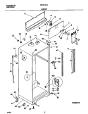 CABINET Diagram and Parts List for FRT21INLHB2  Frigidaire Refrigerator