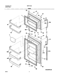 DOORS Diagram and Parts List for GRT21G6AW6  Gibson Refrigerator