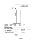 COVER Diagram and Parts List for FRS26ZNJSB2  Frigidaire Refrigerator