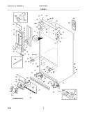 CABINET Diagram and Parts List for E23BC78ISS0  Electrolux Refrigerator
