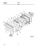 DOOR Diagram and Parts List for FEF379ACD  Frigidaire Range