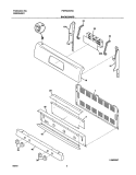 BACKGUARD Diagram and Parts List for FGFB68CBA  Frigidaire Range
